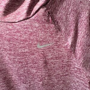 Nike Maroon Heathered Dri-FIT Pullover